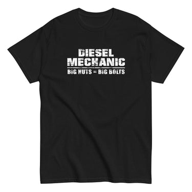 Funny Diesel Mechanic T-Shirt in black